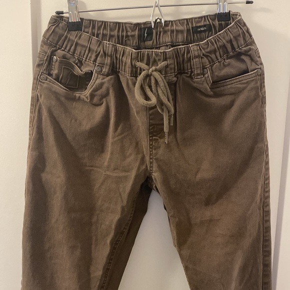 Mens brown jogger pant - brown- Medium (30) - Picture 3 of 6